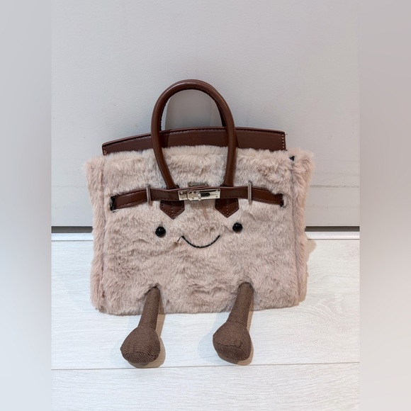 Jellycat Handbags - Jellycat Birkin Brown Plush Bag - BRAND NEW